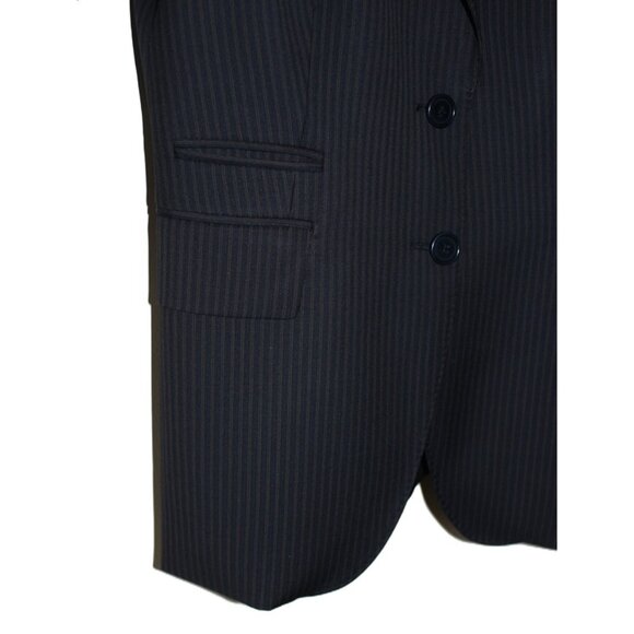 MASSIMO DUTTI 100% Fine Wool Tailored Pinestripe Blazer, Made in Portugal - Picture 4 of 9